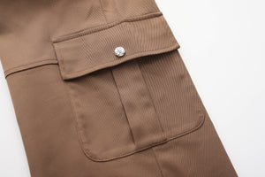 Truffle Color Multi-Pocket Pants