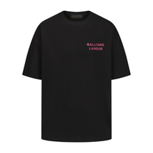 Load image into Gallery viewer, Black Pink Rhinestone Logo T-shirt