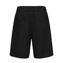 Load image into Gallery viewer, Black Tencel Linen Shorts