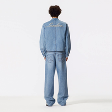 Load image into Gallery viewer, Light Blue Pearl Wash Denim Long-Sleeve Zhongshan Jacket