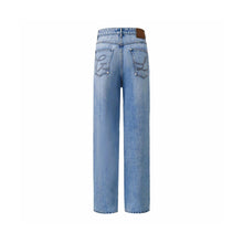 Load image into Gallery viewer, Light Blue Washed Denim Casual Trousers