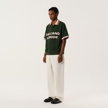Load image into Gallery viewer, Dark Green Vintage Polo Short-Sleeve Shirt