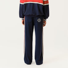 Load image into Gallery viewer, Navy Blue Red White Stripe Panel Pants