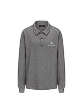 Load image into Gallery viewer, Grey Wool Polo Shirt