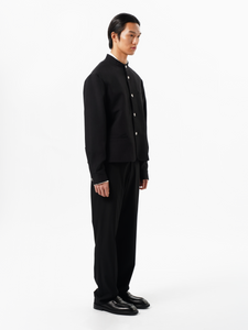 Black Chinese Tunic Suit