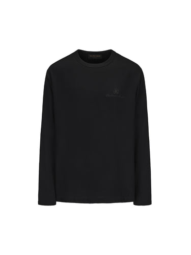 Black Tencel Wool Long-sleeved Shirt