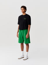 Load image into Gallery viewer, Green Rhinestone Logo Shorts