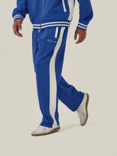 Load image into Gallery viewer, Navy Blue Retro Patchwork School Uniform Sweatpants