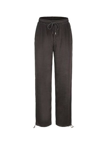 Hazy Gray Cupro Trousers