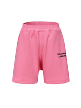 Load image into Gallery viewer, Pink Love Arrow Black Logo Foil Print Shorts