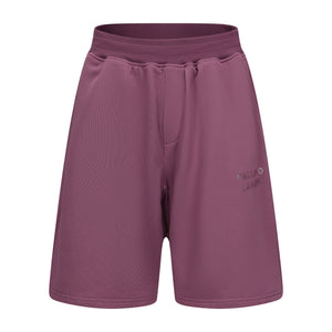 Purple Pink Rhinestone Logo Shorts