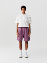 Load image into Gallery viewer, Purple Pink Rhinestone Logo Shorts