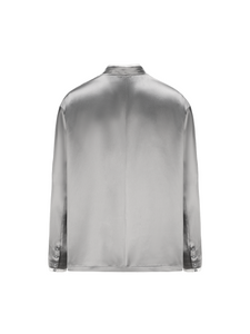Mercury Gray Acetic Acid Fabric Tang Suit