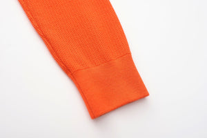 Sunset Orange Cashmere Blend Sweater