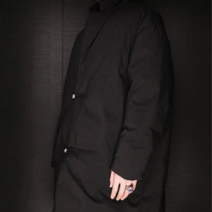 Black Knot Button Down Coat