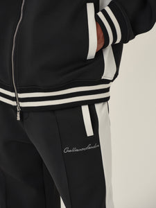 Black & White Retro Patchwork School Uniform Jacket