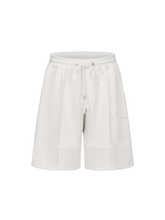 Load image into Gallery viewer, Cream White Cupro Cotton Shorts