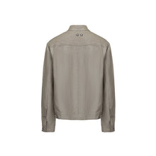 Load image into Gallery viewer, Olive Green Wool Linen Chinese Tunic Suit