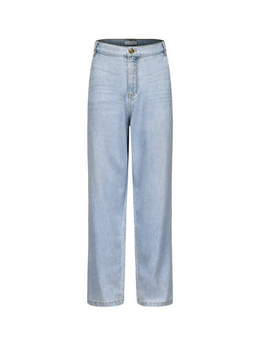 Light Blue Silk Denim Jeans