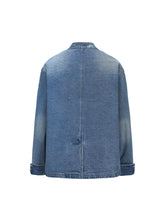 Load image into Gallery viewer, Denim Washed Tang Suit Jacket