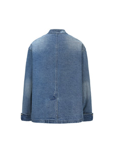 Denim Washed Tang Suit Jacket