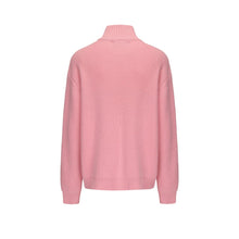 Load image into Gallery viewer, Pink Orchid Zipper Knitting Cardigan