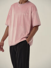 Load image into Gallery viewer, Sakura Pink Velvet Short Sleeve