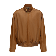 Load image into Gallery viewer, Caramel Wool Harrington Jacket