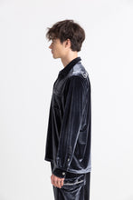Load image into Gallery viewer, Silver Velvet Shirt