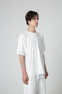 Oversized T-shirt with Bandage Motif