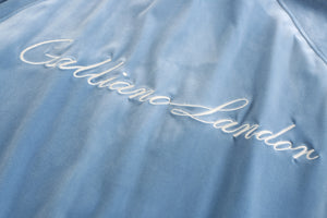 University Blue Velvet Stripe Patchwork Jacket