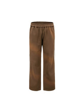 Load image into Gallery viewer, Mocha Brown Sunfade Stripe Trousers