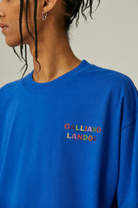 Klein Blue Rainbow Glitter Logo T-shirt