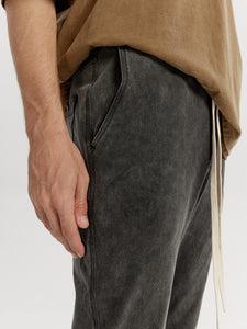 Washed Slit Drawstring Pant