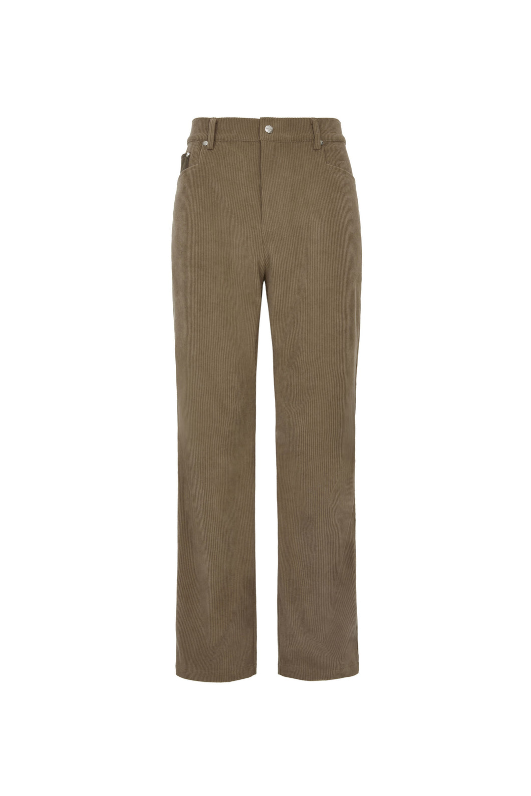 Grayish Brown Corduroy Trousers