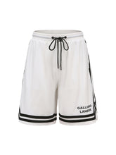Load image into Gallery viewer, Cream White Mesh Drawstring Shorts