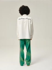 Aqua Green Sunfade Stripe Trousers