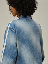 Load image into Gallery viewer, Sunfade Stripe Denim Jacket