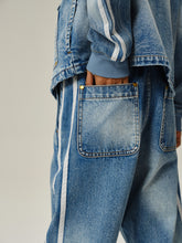 Load image into Gallery viewer, Sunfade Stripe Denim Trousers