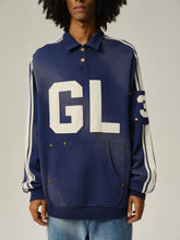 Load image into Gallery viewer, Blue Washed Polo Sweater