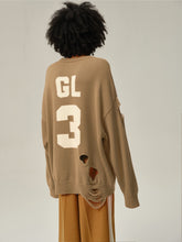 Load image into Gallery viewer, Khaki Wool Destroyed Sweater