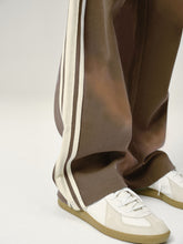 Load image into Gallery viewer, Mocha Brown Sunfade Stripe Trousers