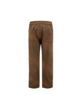 Load image into Gallery viewer, Mocha Brown Sunfade Stripe Trousers