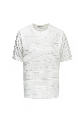 Oversized T-shirt with Bandage Motif