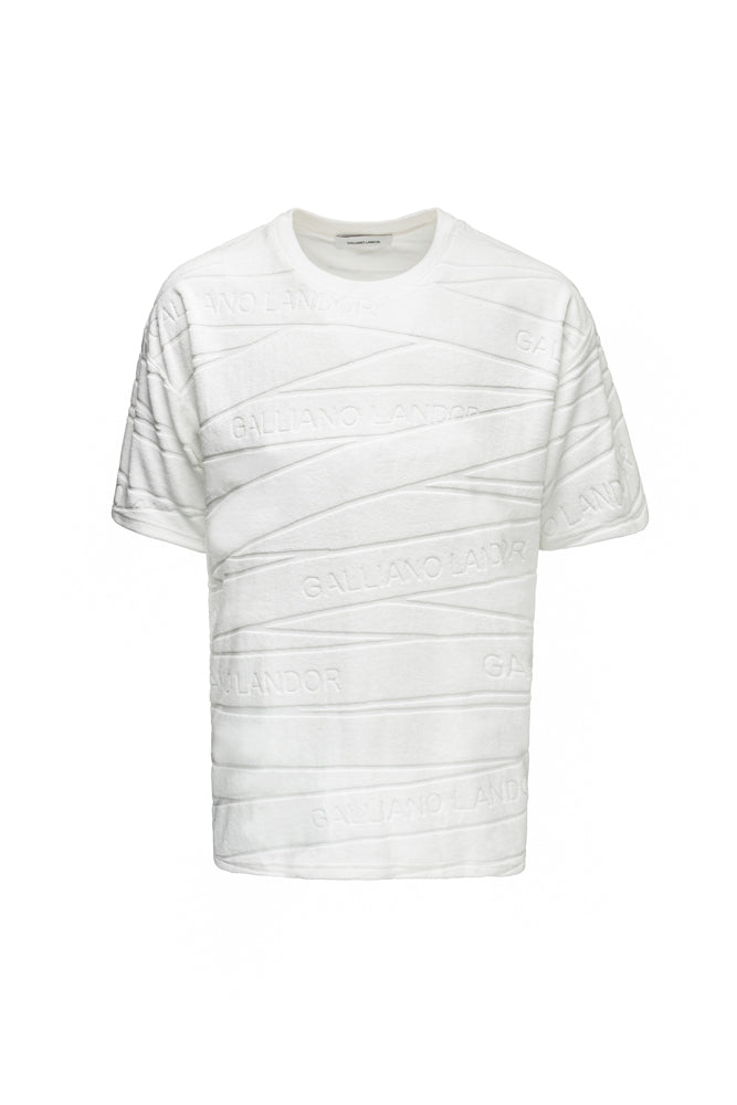 Oversized T-shirt with Bandage Motif