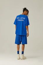 Load image into Gallery viewer, Klein Blue Printed Logo Shorts