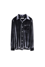 Load image into Gallery viewer, Silver Velvet Shirt