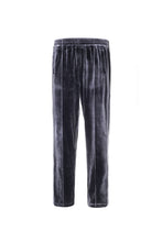 Load image into Gallery viewer, Galliano Landor Silver Velvet Trousers