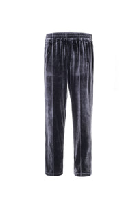 Galliano Landor Silver Velvet Trousers
