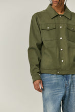 Load image into Gallery viewer, Green Suede Fabric Jacket